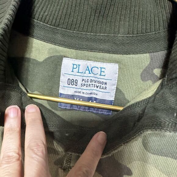 Vintage Wash Thick Camo Henley Size 14 - Picture 8 of 8